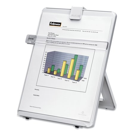 Fellowes Copyholder, Non-Magentic, Platinum 21103